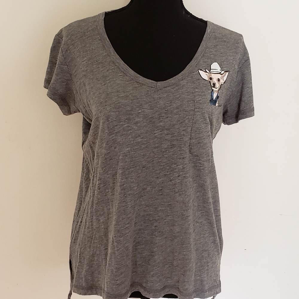PJ Salvage Chihuahua Pocket Pajama Top